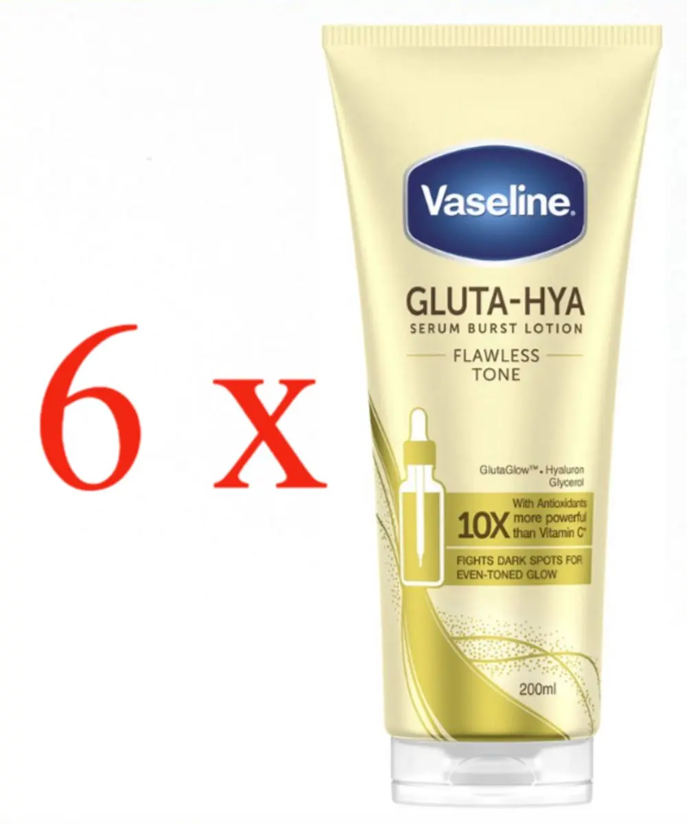 Vaseline Body Serum Gluta-Hya 200ml - 6 Stuks