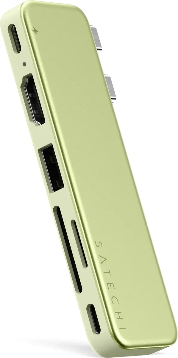 Satechi USB-C Snap Hub Neo 13 ST-HUSNY - Geel