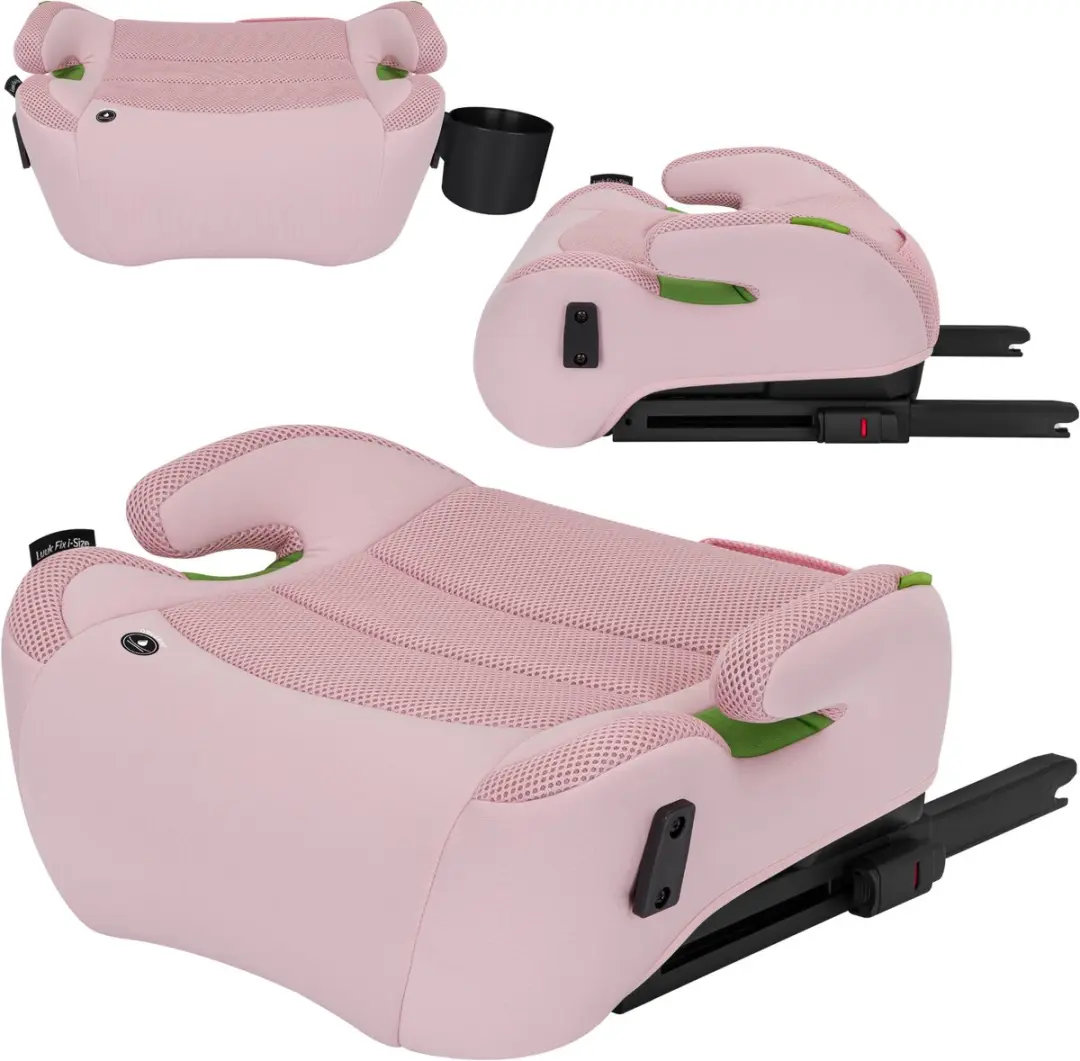 Lionelo Luuk FIX i-Size Autostoel Booster 22-36kg Roze