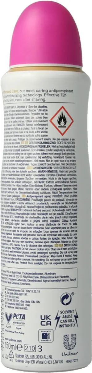 Dove Deospray Acai Bes & Waterlelie 150ml - afbeelding 4 van 6