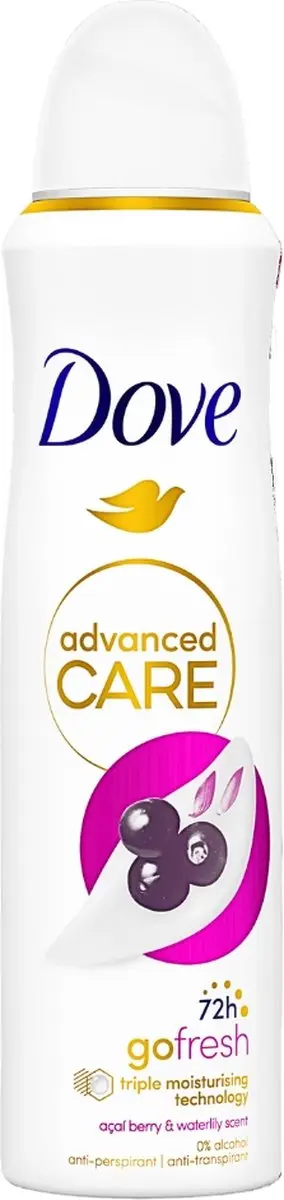 Dove Deospray Acai Bes & Waterlelie 150ml - afbeelding 5 van 6