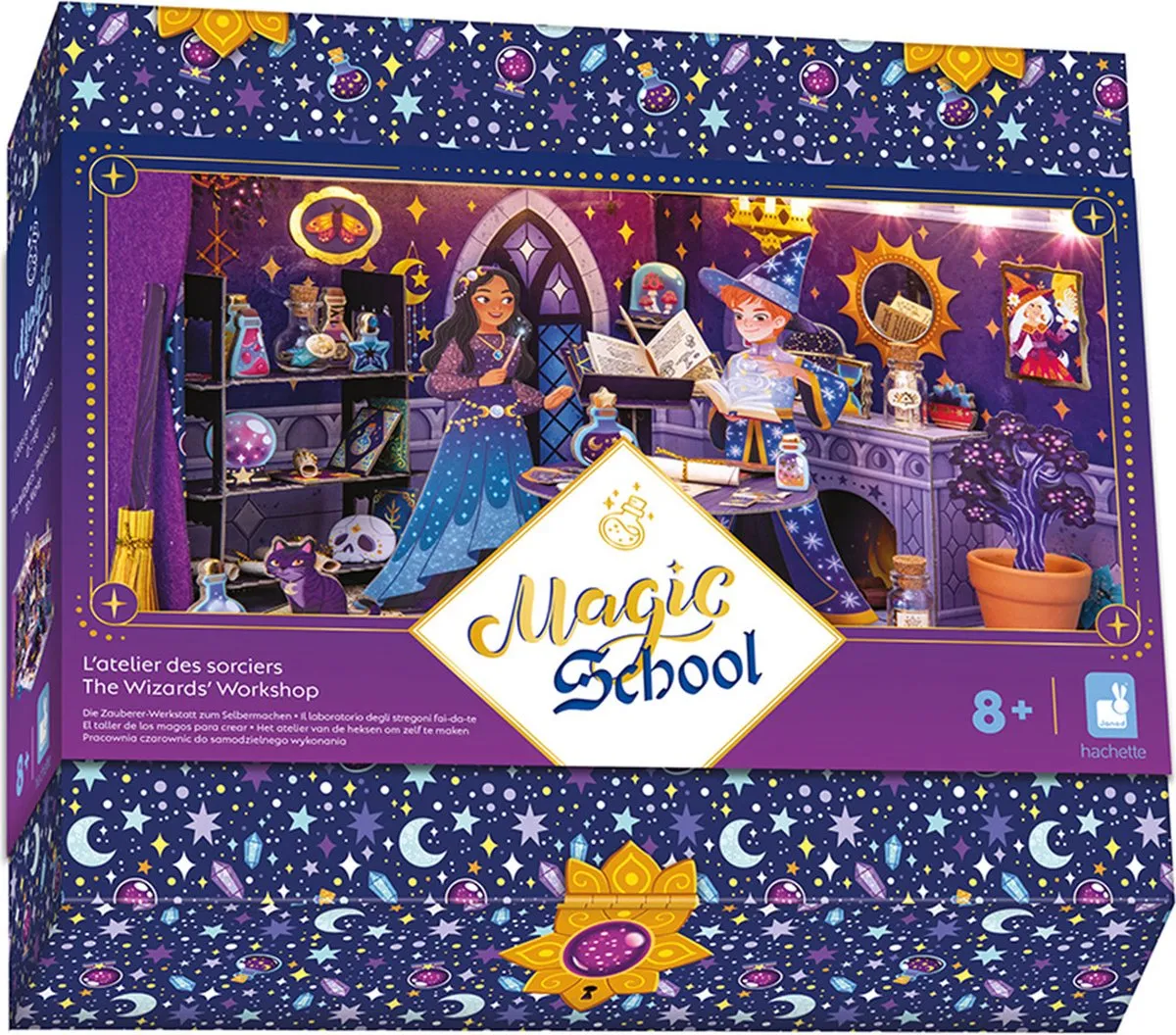 Janod Magic School De Tovenaarswerkplaats 3D Mini-Wereld - Multikleur - afbeelding 6 van 6