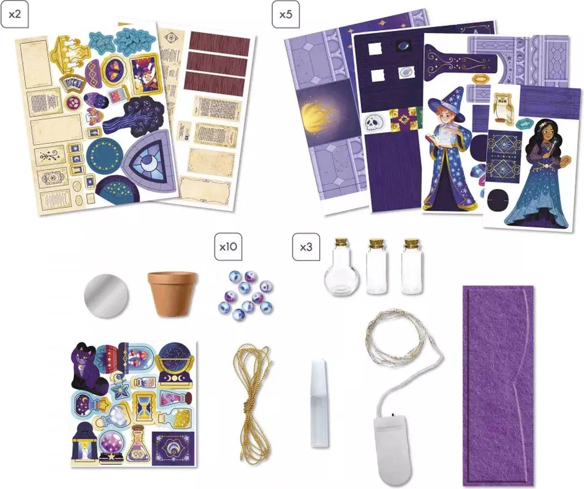Janod Magic School De Tovenaarswerkplaats 3D Mini-Wereld - Multikleur