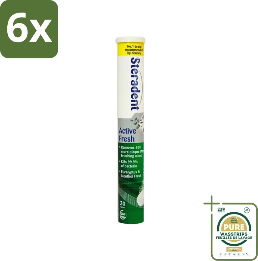 Steradent Active Fresh Reinigingstabletten