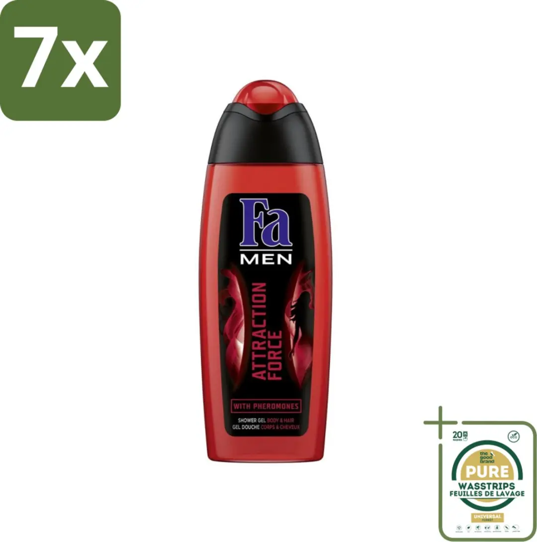 Fa Attraction Force Douchegel Mannen Bergamot & Limoen
