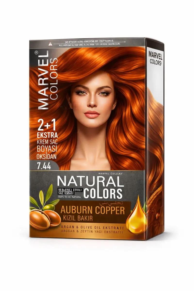Marvel Natural Colors 7.44 Auburn Copper Haarverf
