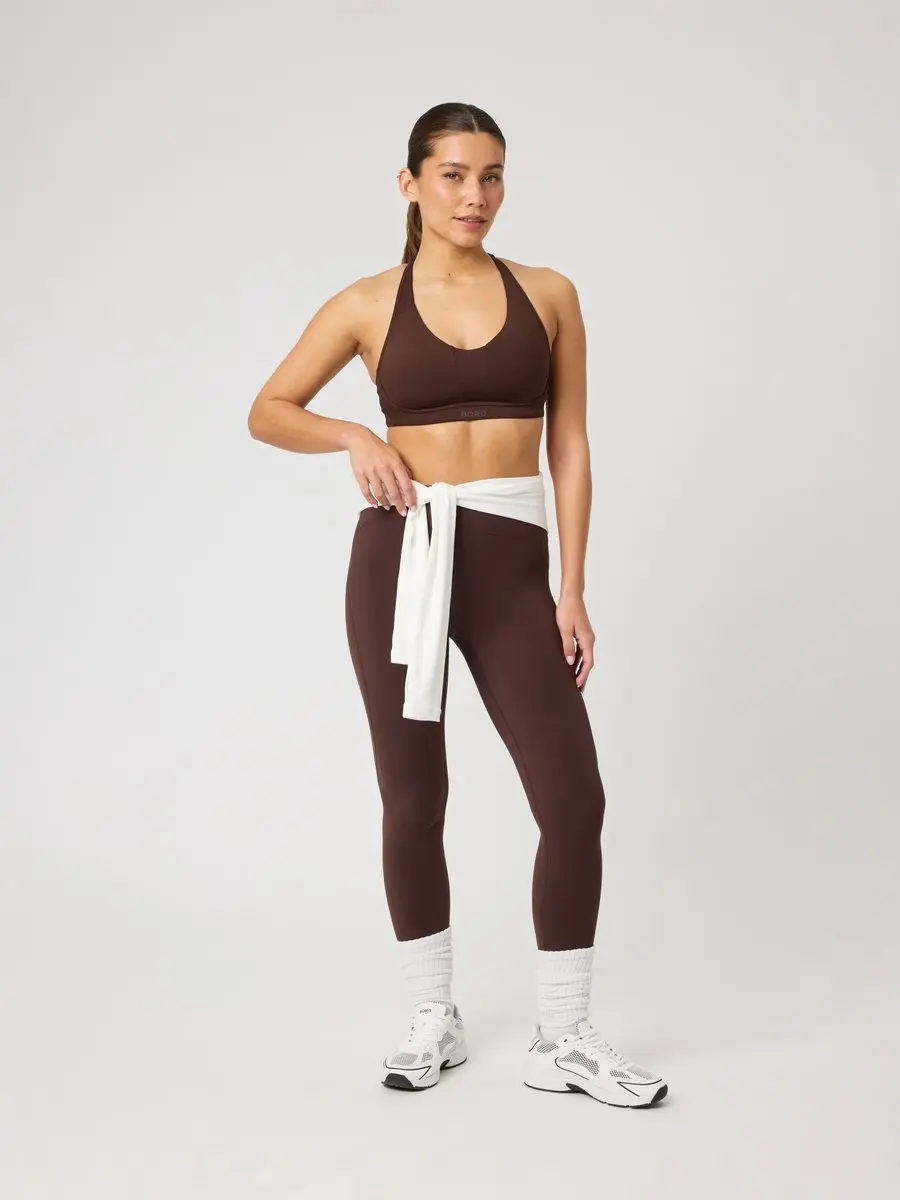 Björn Borg Sleek Tight Sportlegging Dames - Maat M - Coffee Bean Bruin