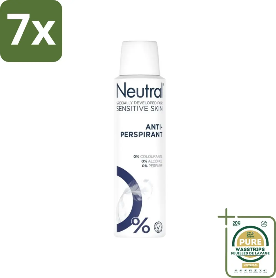 Neutral Deodorant Spray Anti-perspirant Gevoelige Huid 150ml - 7 Stuks
