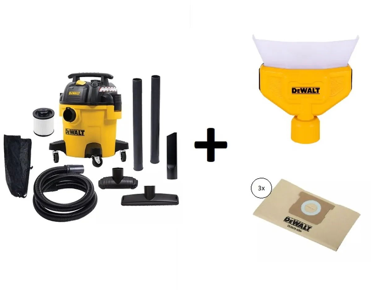 DEWALT DXV20PB Nat- en droogzuiger 1050 W 20 l