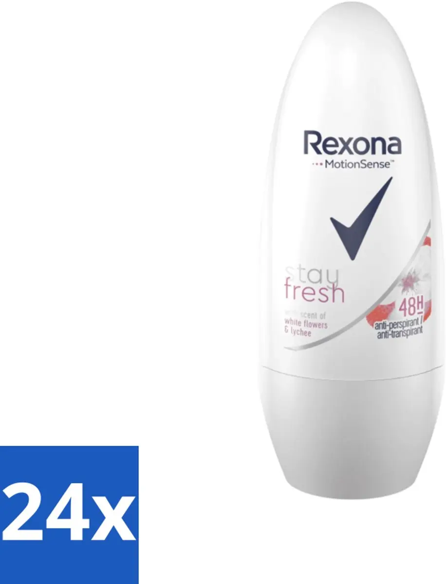 Rexona MotionSense Deodorant Roller Stay Fresh 24 Stuks