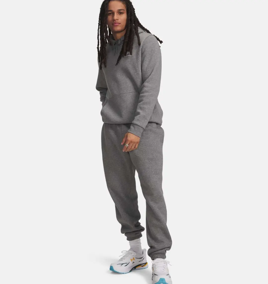 Under Armour Icon Fleece Joggingbroek Heren Short M - Grijs