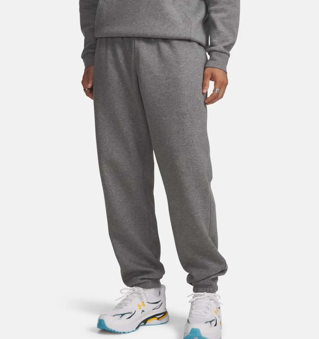 Under Armour Icon Fleece Joggingbroek Heren Short M - Grijs