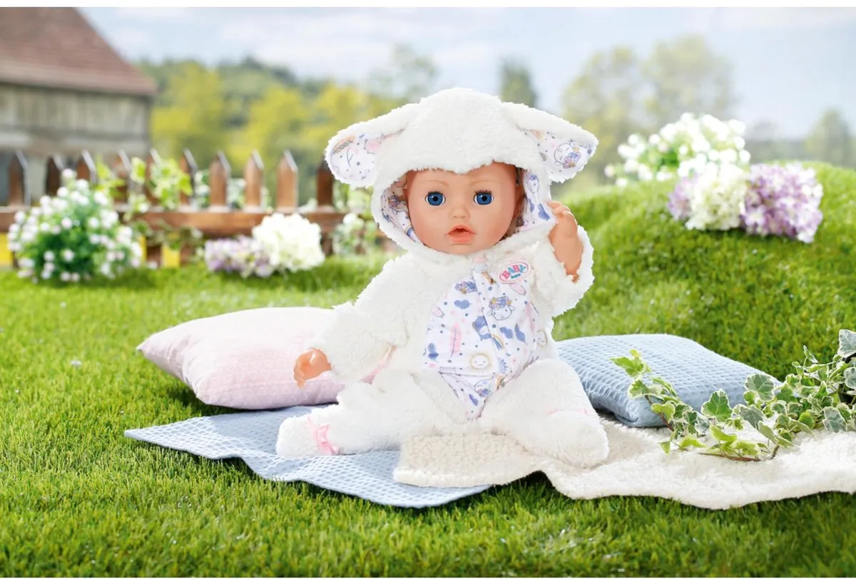 Baby Born Sheep Onesie 43cm - Meerkleurig