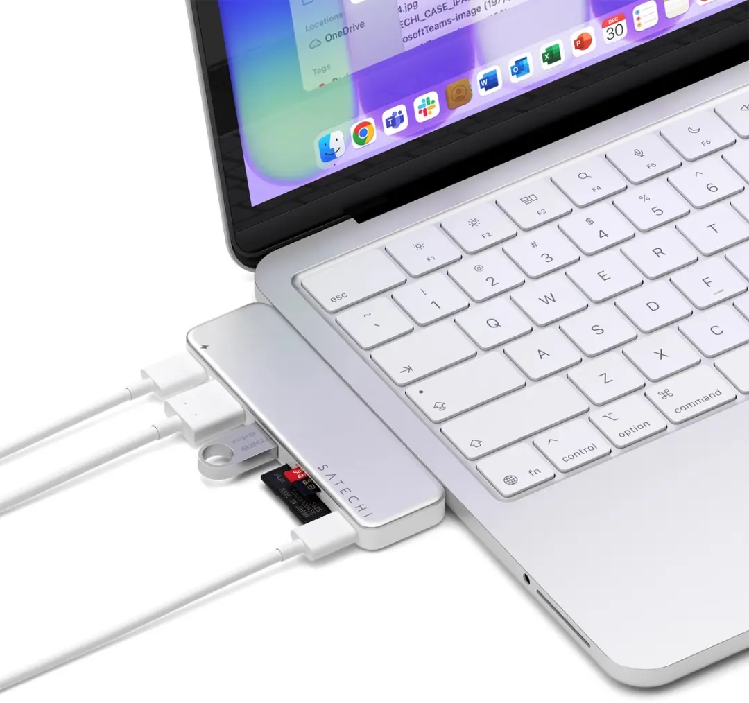 Satechi USB-C Snap Hub Neo 13 ST-HUSNS - Grijs