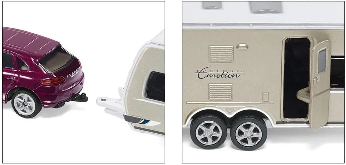 SIKU 2542 Porsche Macan Dethleffs Caravan 1:55 - Meerkleurig - afbeelding 6 van 6