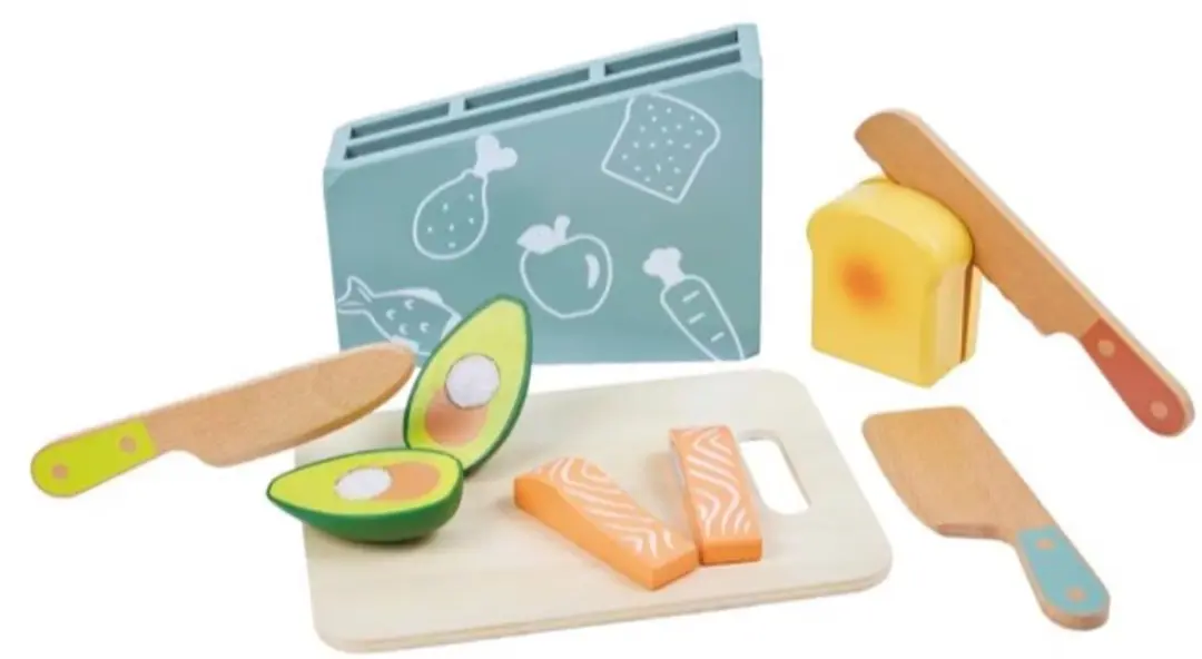 Playing Kids Houten Snijset 11-delig - Multicolor