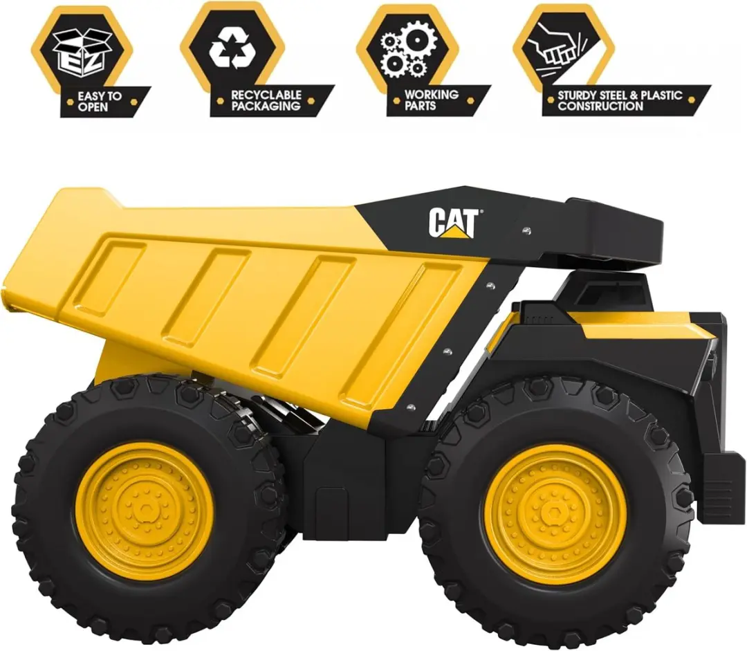 Caterpillar Mighty Steel Kiepwagen Dump - Geel