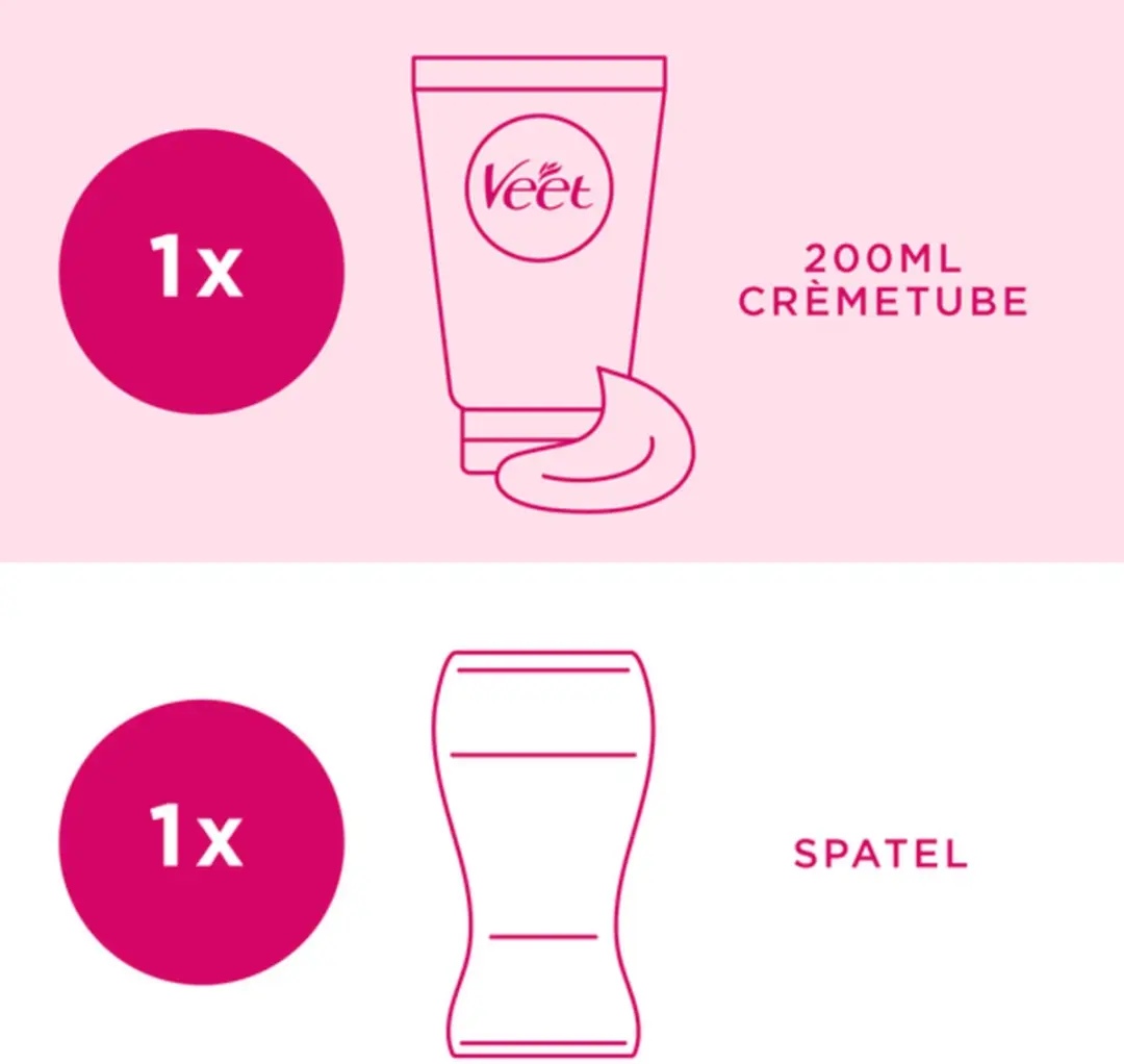Veet Minima Ontharingscrème 200ml - 6 Stuks