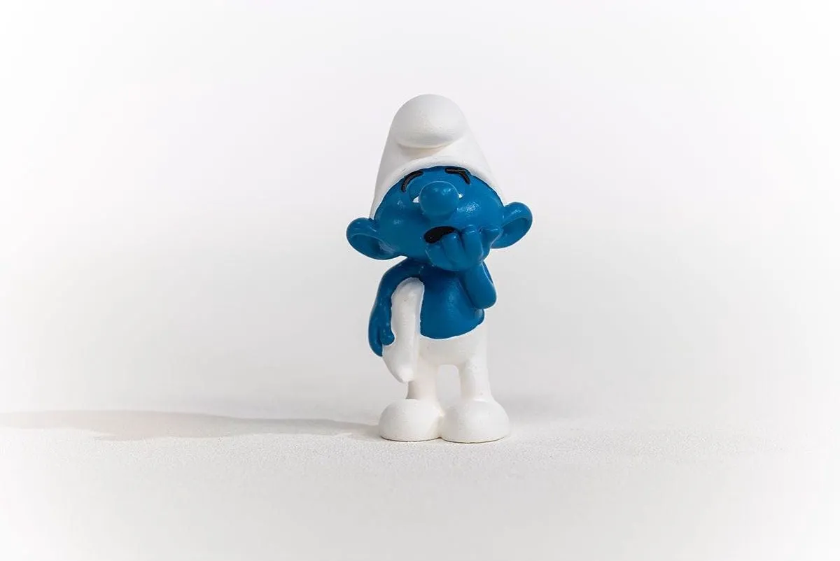 Schleich Luilaksmurf 20838 - Blauw