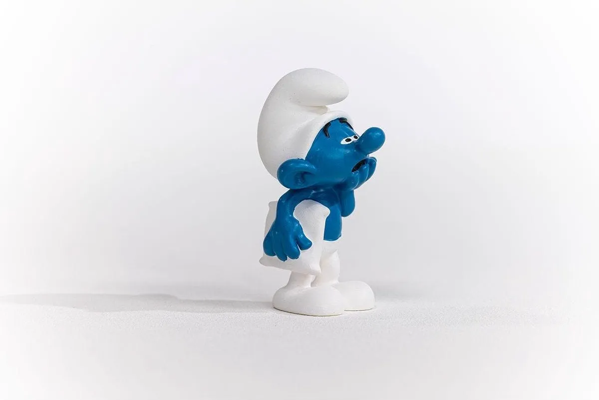 Schleich Luilaksmurf 20838 - Blauw