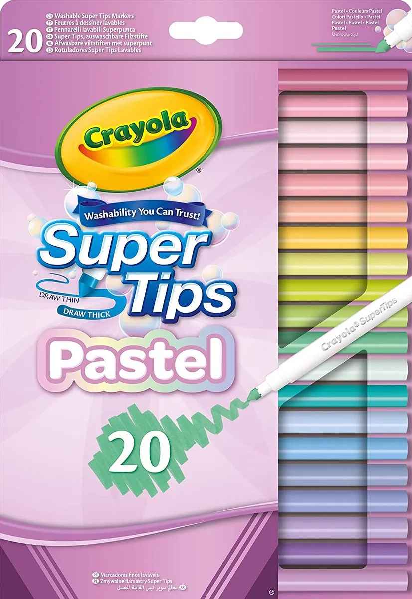Crayola Afwasbare Viltstiften Pastel