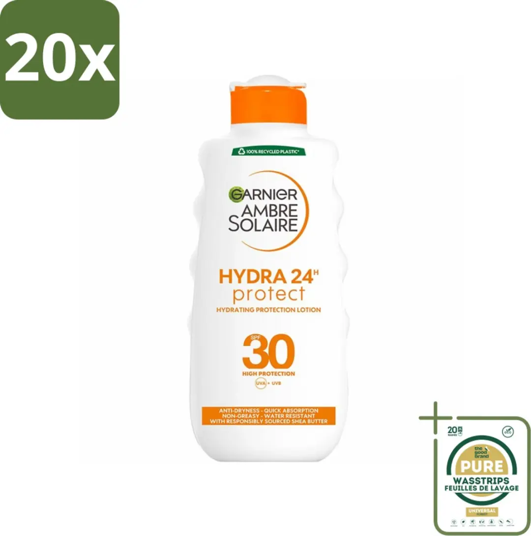 Garnier Ambre Solaire Hydraterende Zonnebrandmelk SPF 30 - 200ml - 20 Stuks