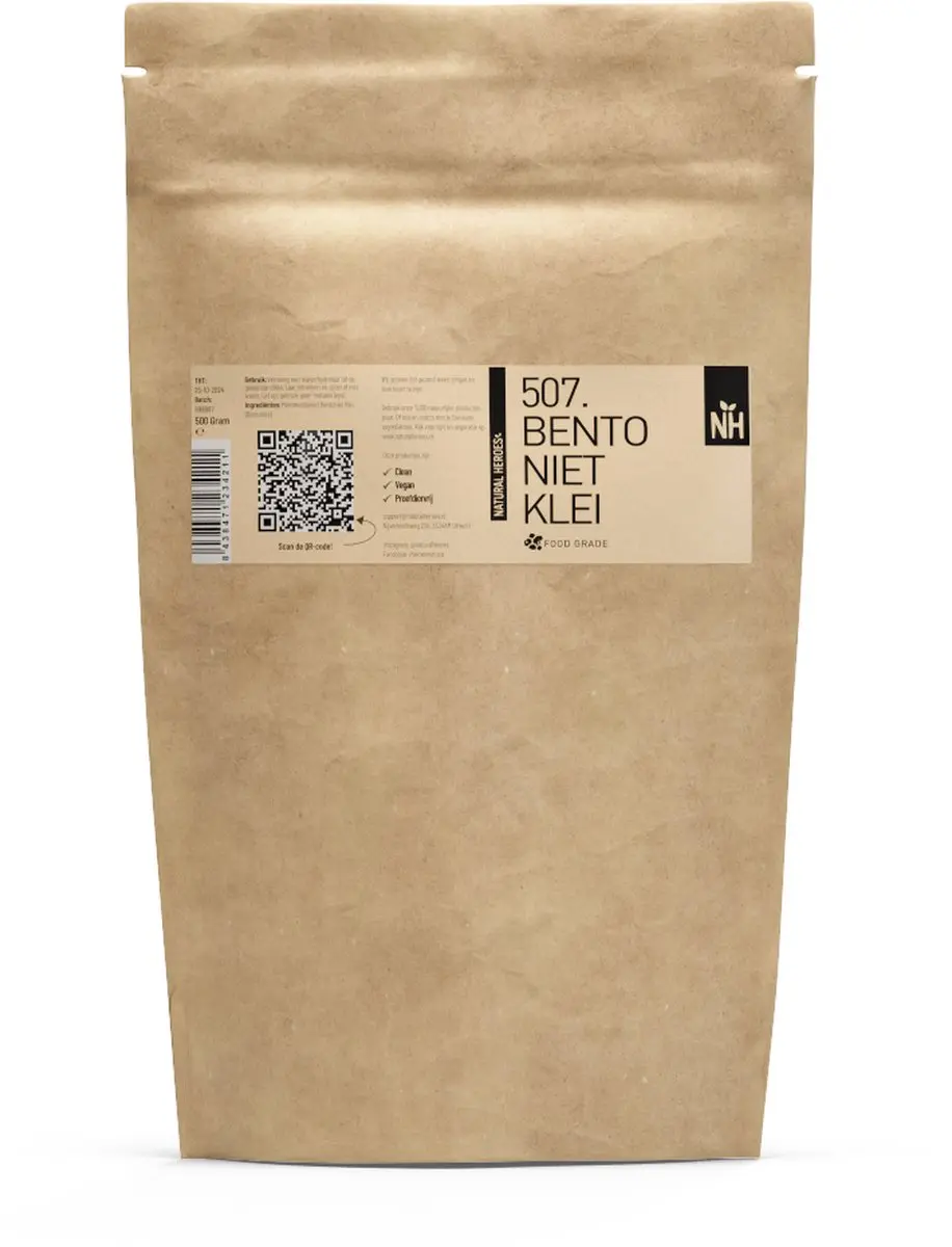 Natural Heroes Bentoniet Klei Food Grade 500g