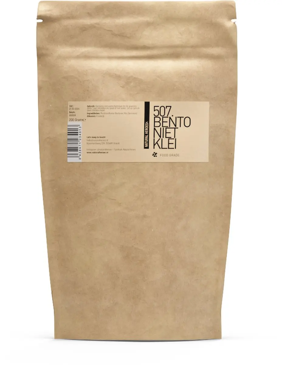 Natural Heroes Bentoniet Klei Food Grade 500g