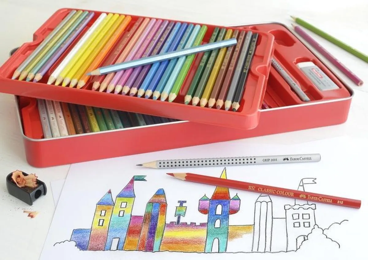 Faber-Castell Castle FC-115894 Kleurpotloden - 64 Stuks - Multicolor