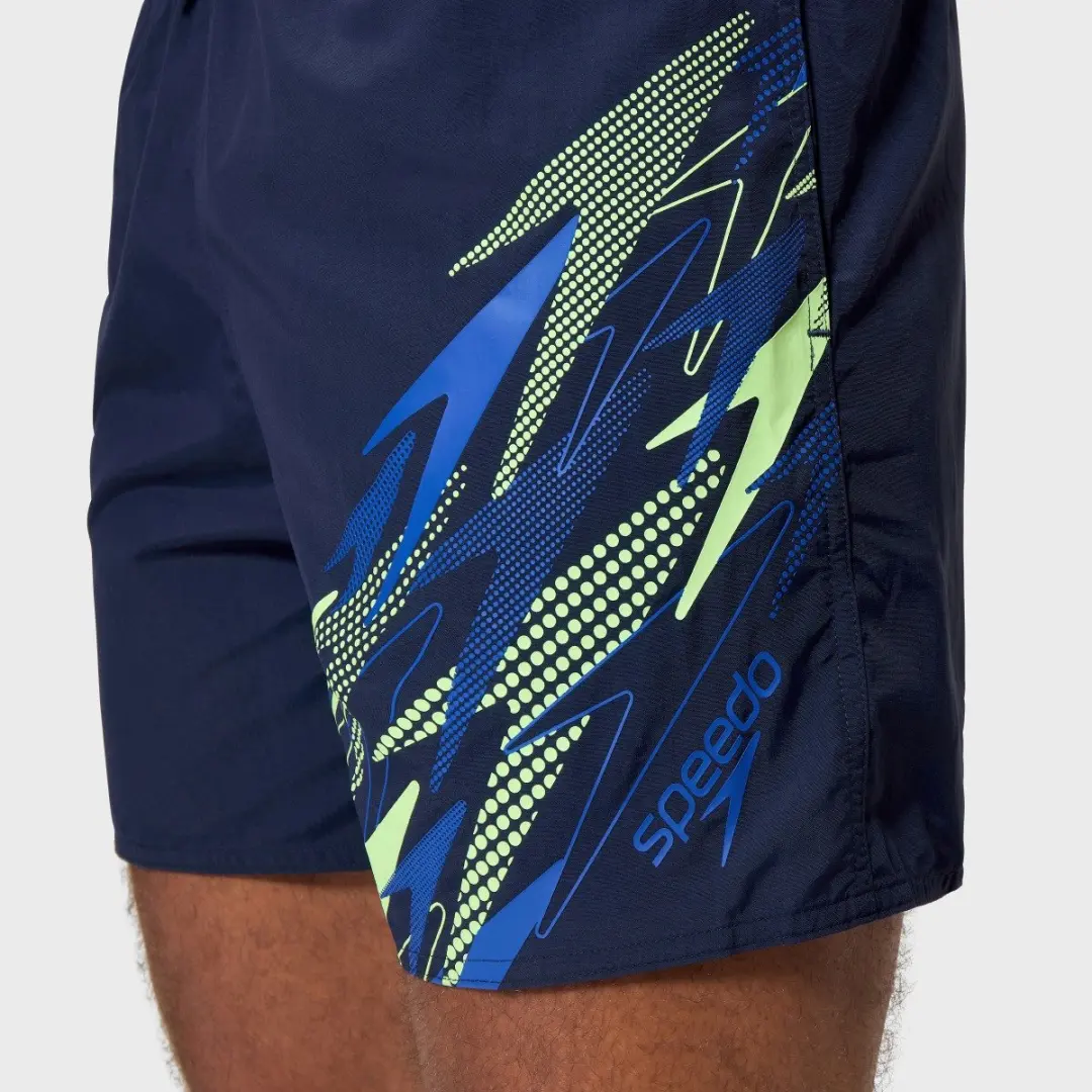Speedo Heren Essential 16" Zwemshort Medley Logo Blauw