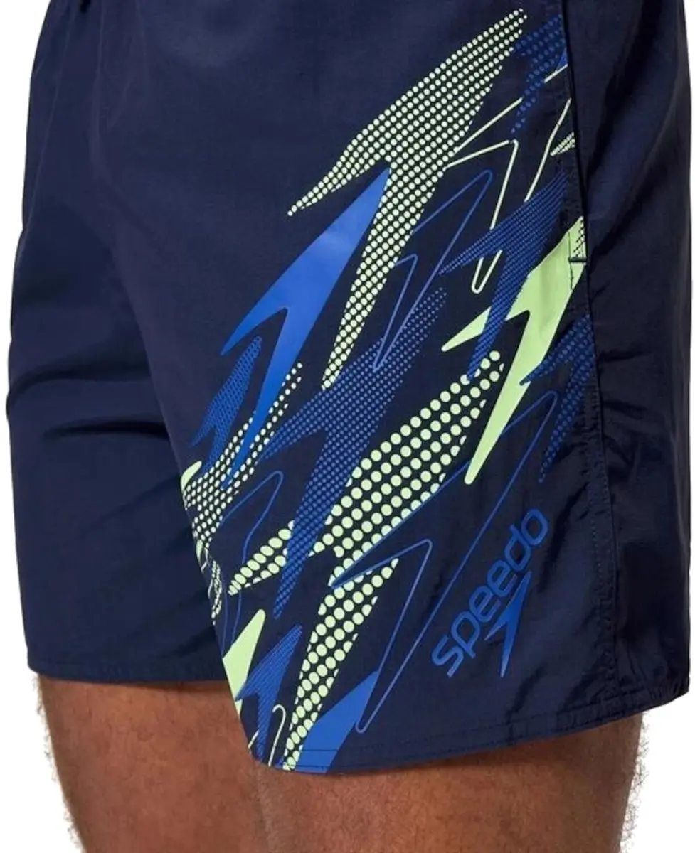 Speedo Heren Essential 16" Zwemshort Medley Logo Blauw