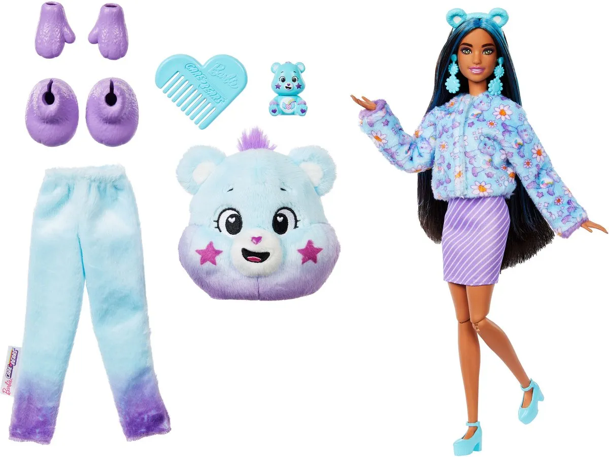 Barbie Cutie Reveal Troetelbeertje JFV61 - Licht Blauw