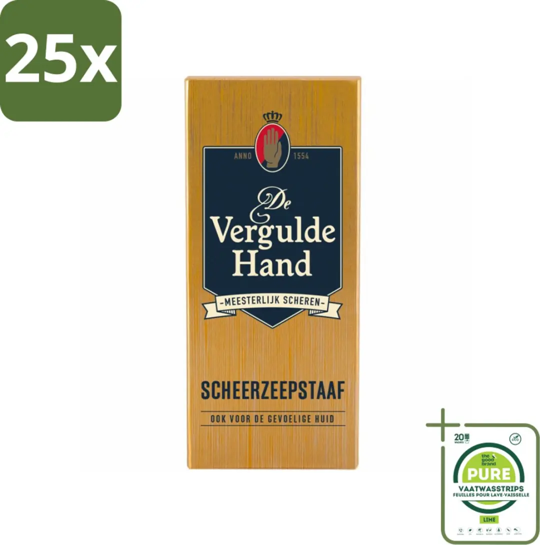 Vergulde Hand Scheerzeepstaaf 75g