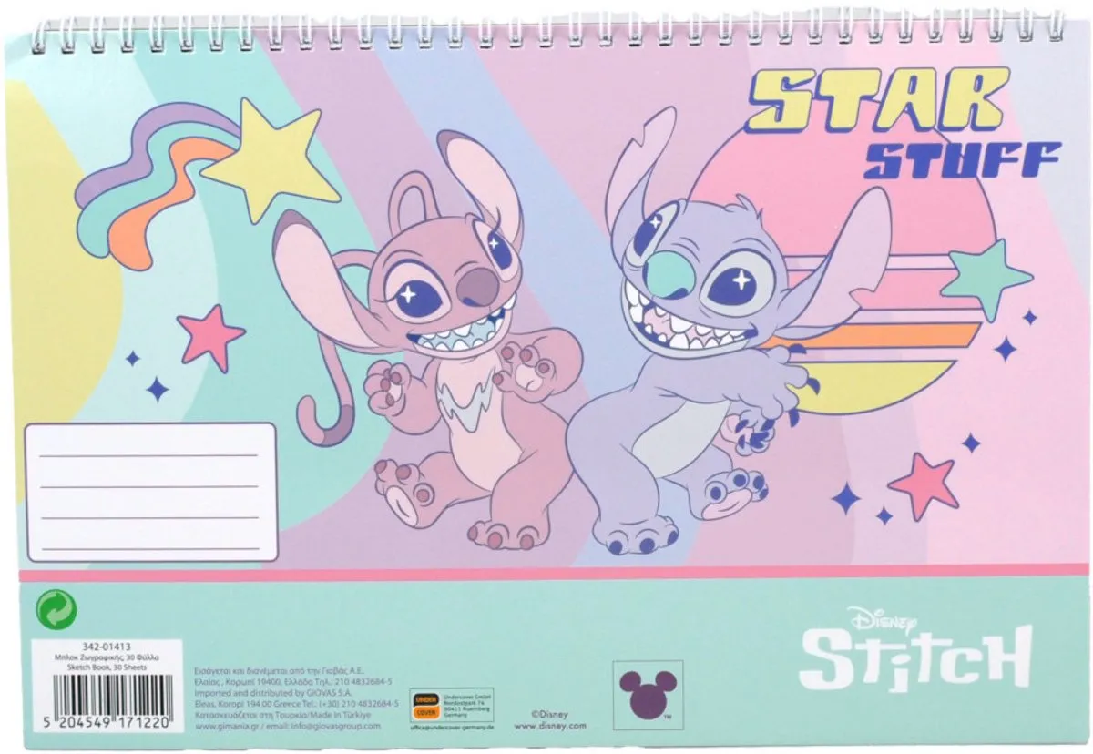 Disney Lilo & Stitch A4 Spiraal Schetsboek