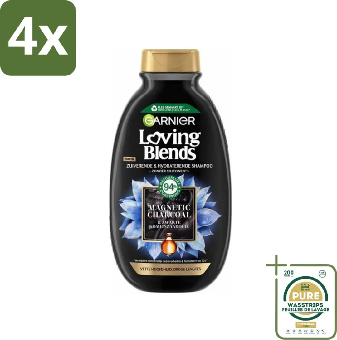 Garnier Loving Blends Magnetic Charcoal Shampoo 1200ml