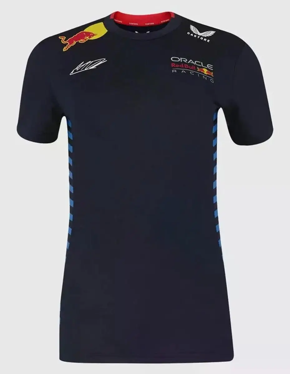 Castore Oracle Red Bull Racing Max Verstappen Dames Shirt - S - Blauw