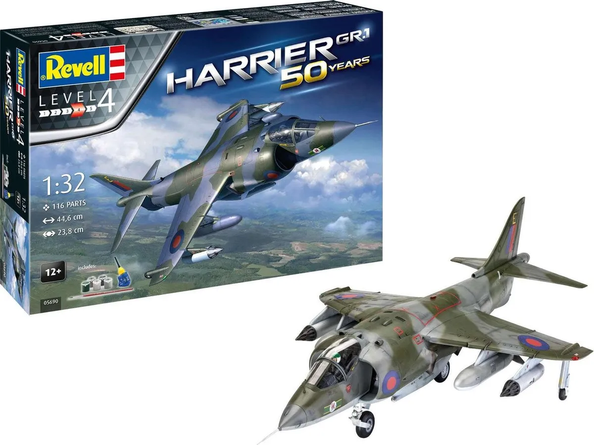 Revell 05690 Harrier GR.1 Modelbouwpakket - 1:32 - Militaire voertuigen - Multi