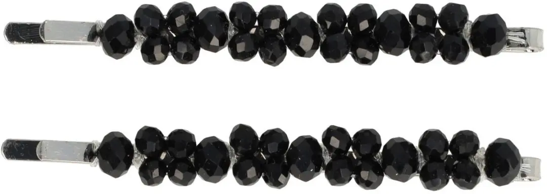 Haarsoires Schuifspeldjes 7cm Zwart