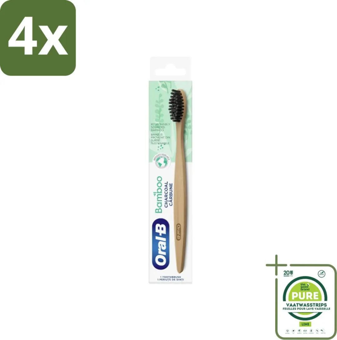 Oral-B Bamboe Houtskool Tandenborstel