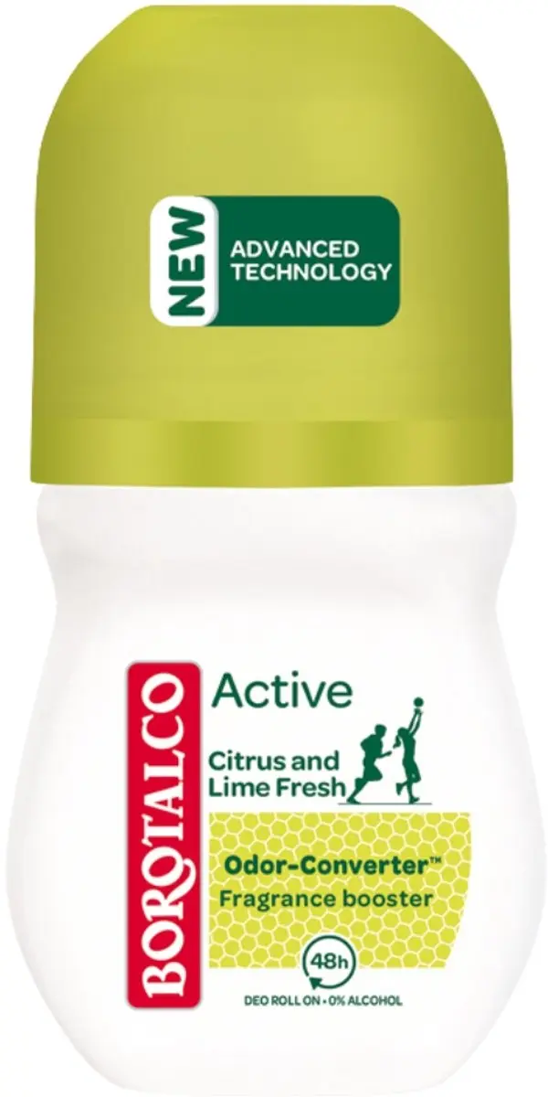 Borotalco Active Deodorant Roller Citrus & Lime Fresh 50ml - 6 Stuks - afbeelding 2 van 2