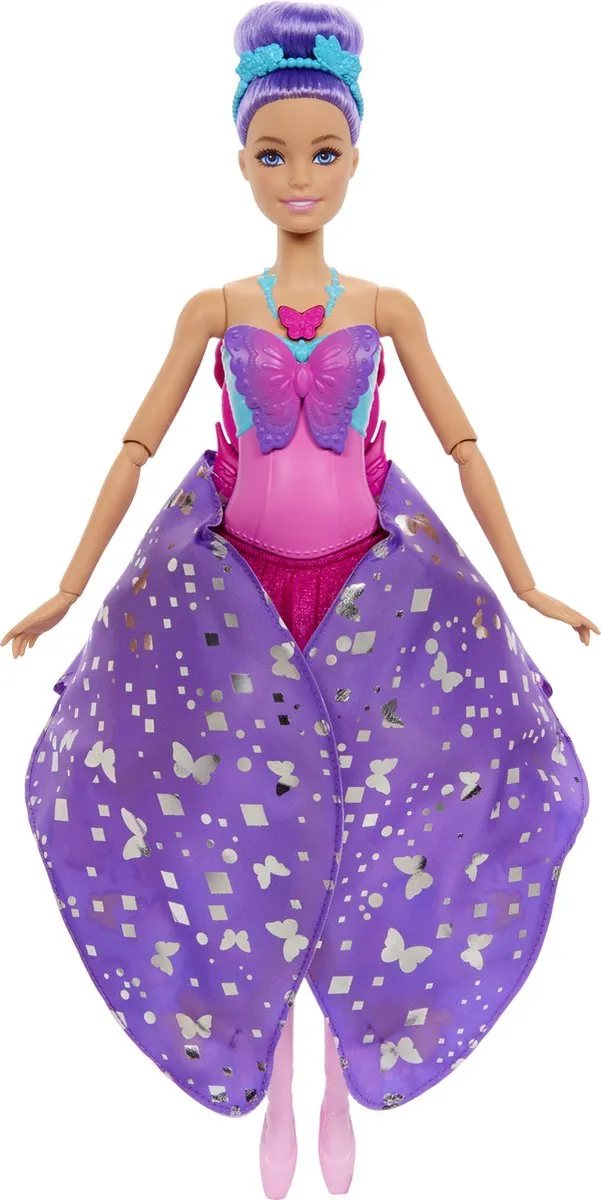 Barbie Dans- en Fladderpop HXJ10 - Magische Vlindervleugels Multicolor