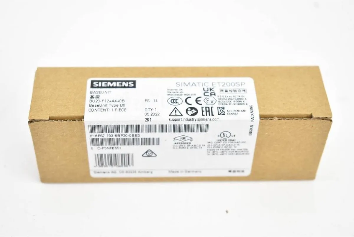 Siemens 6ES7193-6BP20-0BB0 PLC-Uitbreidingsmodule 120V/DC - afbeelding 2 van 3