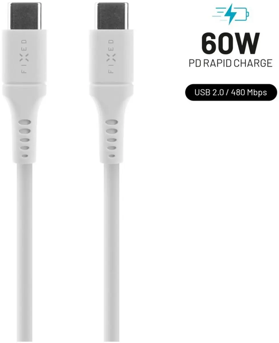 Fixed FIXDLS-CC2-WH USB-kabel 2m USB-C 4,8 Gbit/s