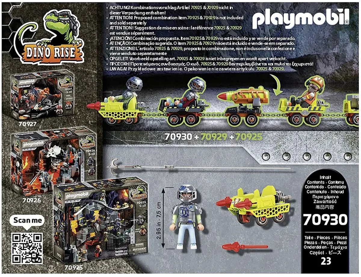 Playmobil Dino Rise Mijncruiser 70930 - Multicolor