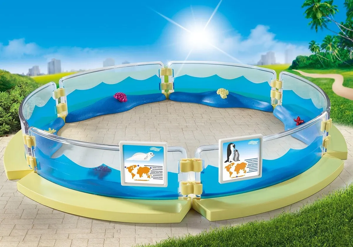 Playmobil Family Fun Bassin Zeedieren 9063 - Lichtblauw