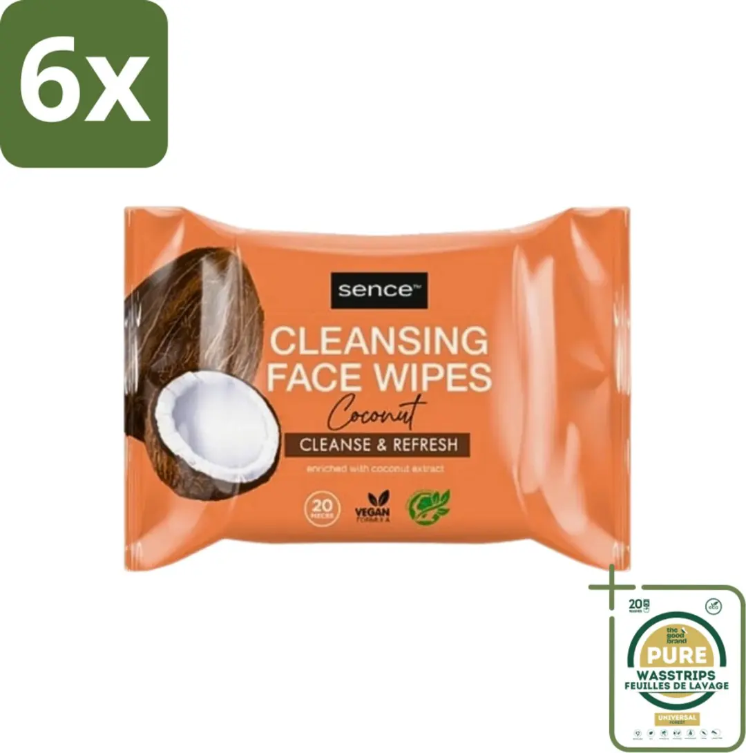 Sence Coconut Gezichtsreinigingsdoekjes 120ml