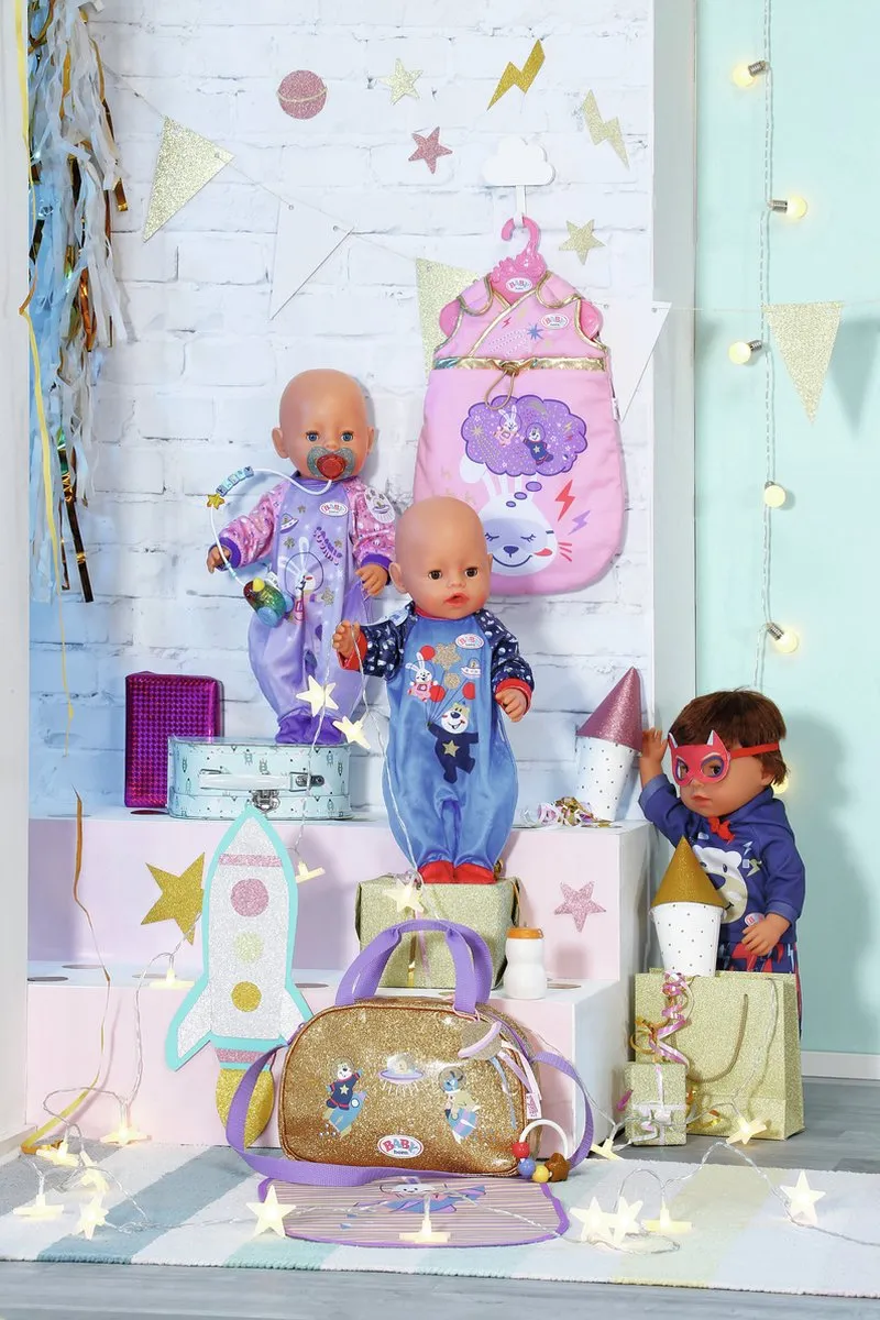Baby Born Happy Birthday Romper 36 - Blauw