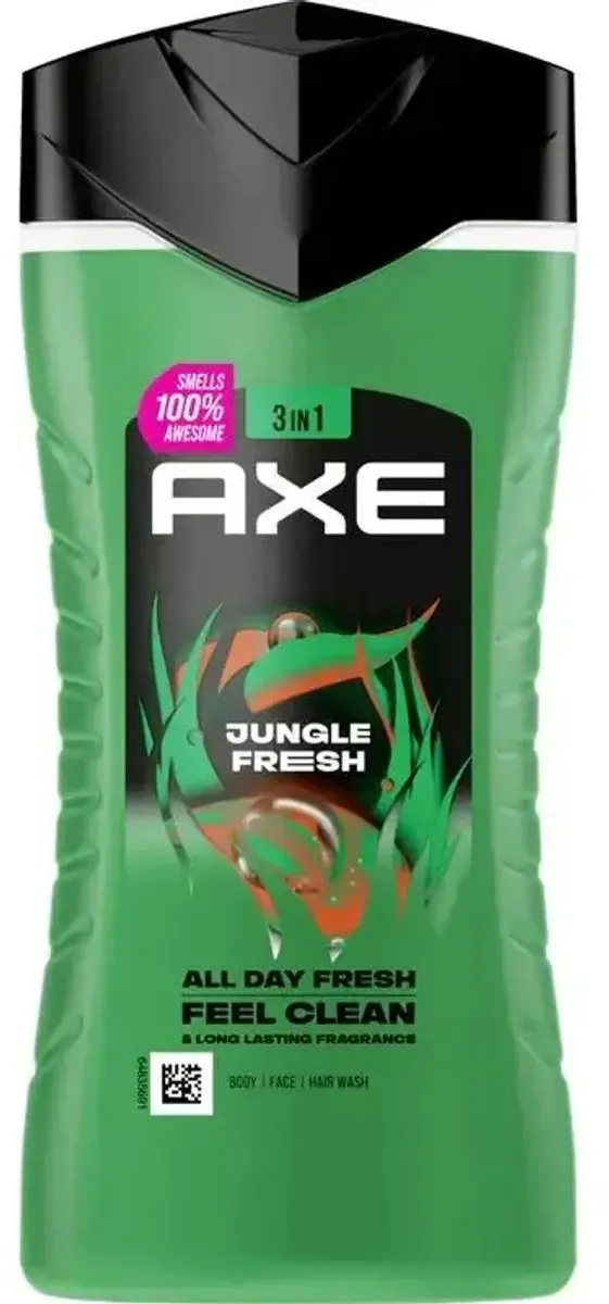 Axe Jungle Fresh Douchegel 3-in-1 250ml - afbeelding 6 van 6