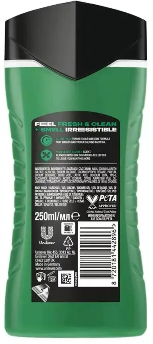 Axe Jungle Fresh Douchegel 3-in-1 250ml