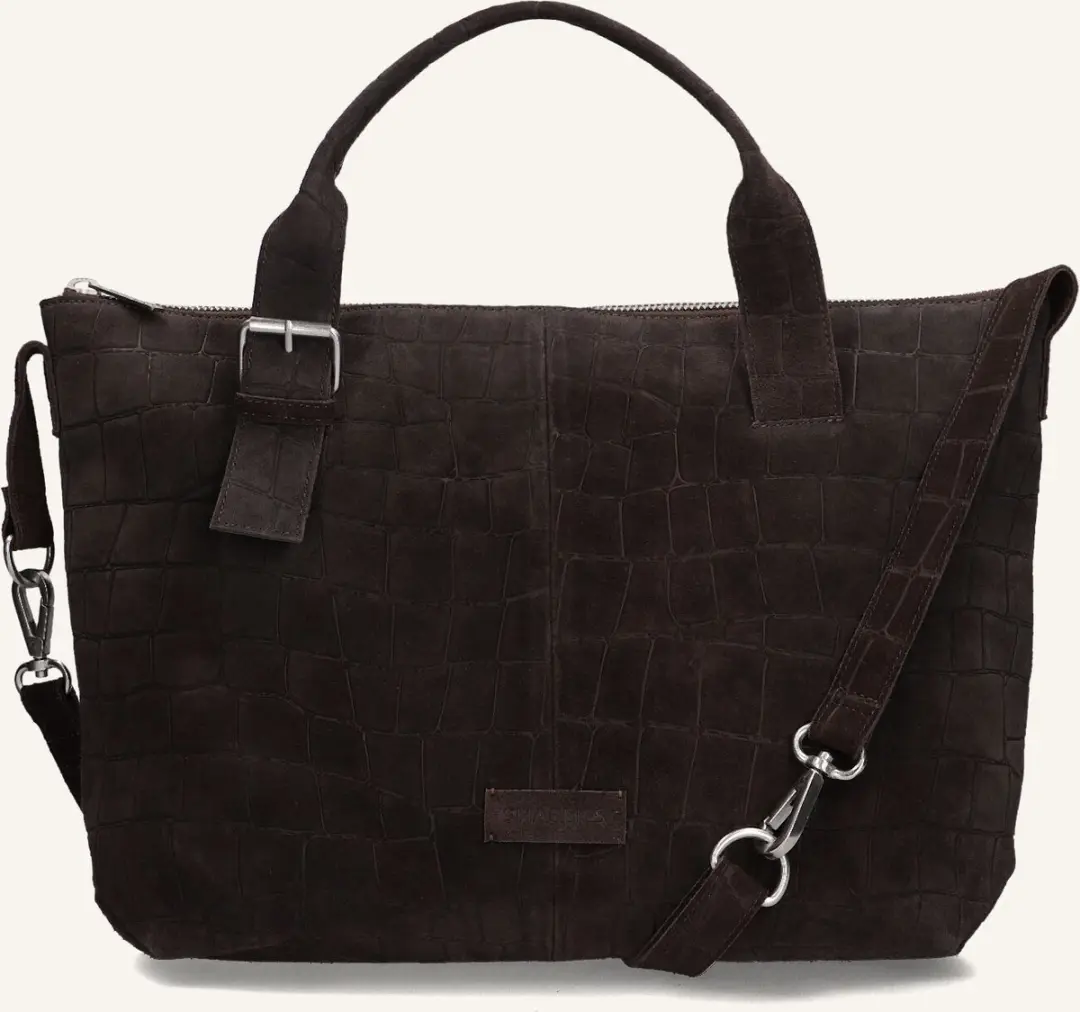 Shabbies Essie Laptop Handbag SH003000261W - 15 inch - Bruin